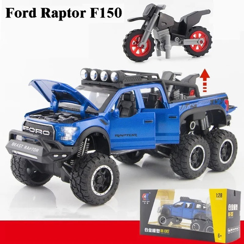 Sintonización 1:28 Metal Autos Ford Raptor F150 Mini Edition