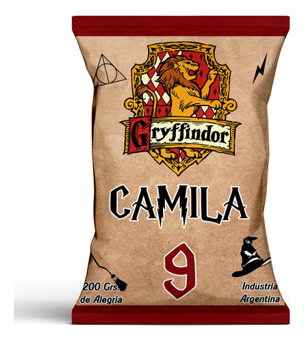 20 Bolsitas Cumpleaños Chips Bags Harry Potter