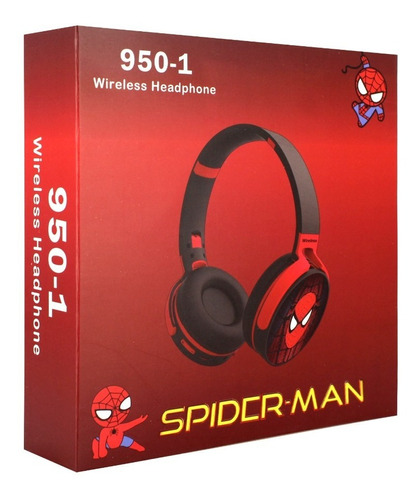 Audifonos Inalambrico Bluetooth Micro Sd Auxiliar Superheroe