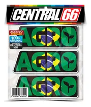 Comprar Adesivo Resinado Agro 3x Agro Bandeira Brasil Tereré