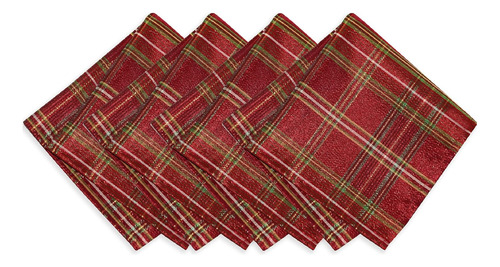 Elrene Home Fashions Servilleta De Tela Navideña...