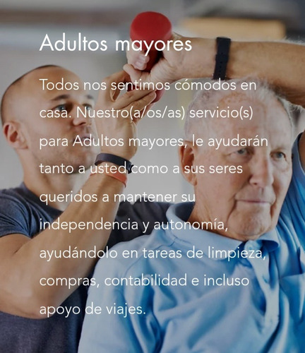 Imagen 4 de 5 de Cuidadoras Domiciliarias/prestaciones.