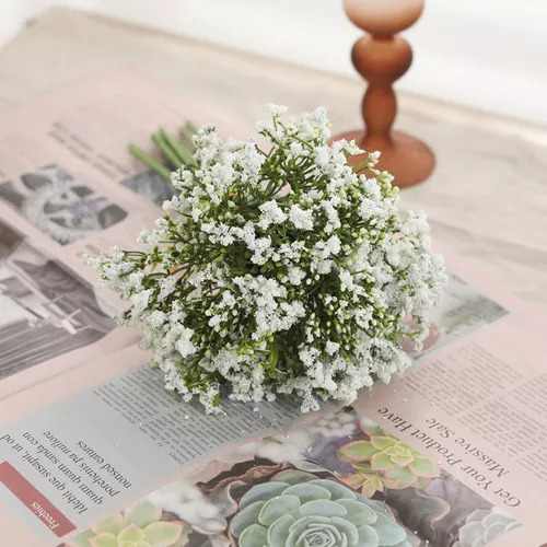 Para 1 Unidad De 12 Gypsophila Romántico Artificial Nubes