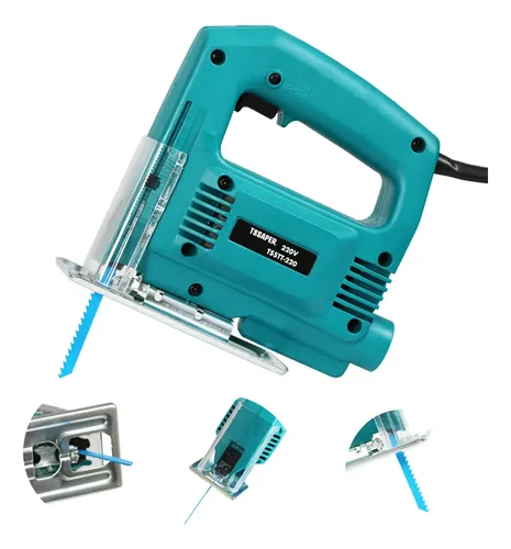 Serra Tico Tico 500w 3000rpm Uso Profissional Cor Azul Tssaper TSSTT Mdf Metal Aço Aluminio