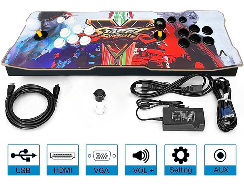 Imagen 5 de 5 de Consola Arcade Con 4000 Juegos Clasicos Hdmi Usb Vga Audio