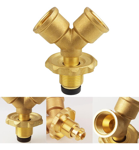 H Adaptador Divisor De Propano Adaptador En T Para Cobre