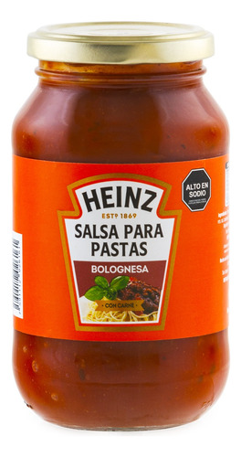 Salsa Pasta Bolognesa Heinz 495gr 0668 Ml.