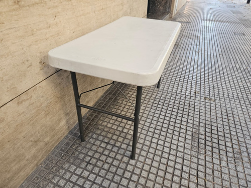 Mesa Plegable Exterior Interior Duna Camping Auxiliar Blanco (Usado)