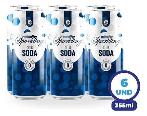 Minalba Sparkling Soda 355ml Pack 6und