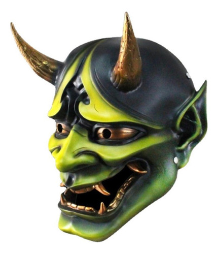 Capa Facial De Demônio De Halloween, Cosplay Japonês, Resina