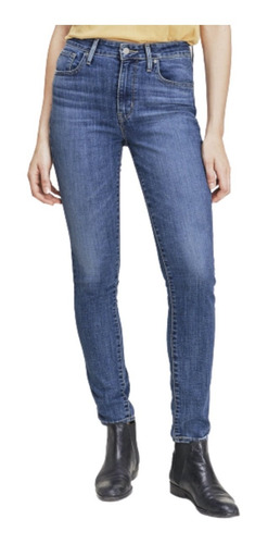 Imagen 2 de 2 de Jean Levi's Mujer 721 High Rise Skinny Tgif Azul Lavado