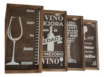 Comprar Cuadro Porta Corchos Vinos Regalo Frases 27 X 50