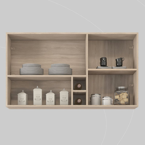 Armario de aire Firenze con 2 puertas, 120 cm, Avena Afwt Niche