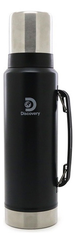 Termo Acero Inoxidable Discovery 1.3 L Para Mate Resistente Color Negro Mate