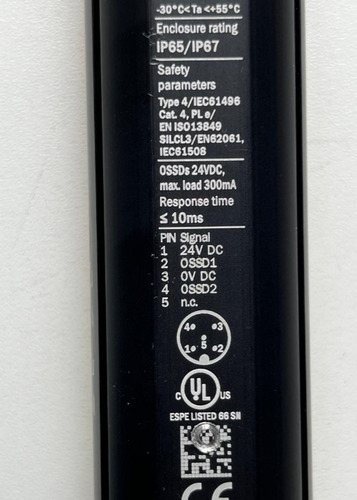 Cortina Luz De Seguranca Sick C4c-sa03030a10000 Detec4core