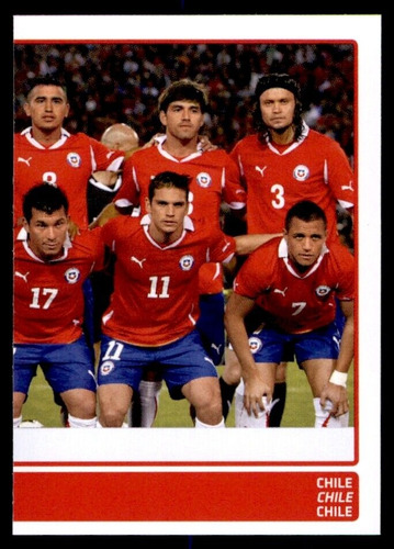 Lámina Álbum Copa América 2011 /  Equipo Chile No. 228