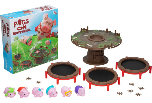 Playmonster Cerdos En Camas Elásticas Juegos De Mesa...