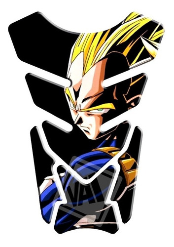 Adesivo 3d Protetor Tanque Honda Yamaha Dragon Ball Vegeta