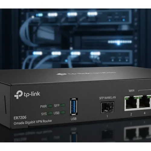 Roteador Tp-link Omada Tl-er7206 V2.2 Gigabit Vpn Multi-wan