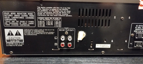 Cassettera Technics Rs-tr180 Para Reparar (Usado)