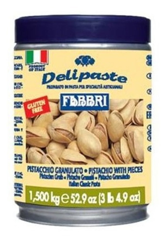 Delipaste Fabbri Para Helado Sabor Pistache Molido 1.5 Kg