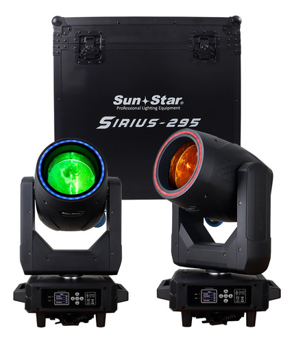 Sirius 295 Cabeza Movil Beam Con Aro Led, Doble Prisma
