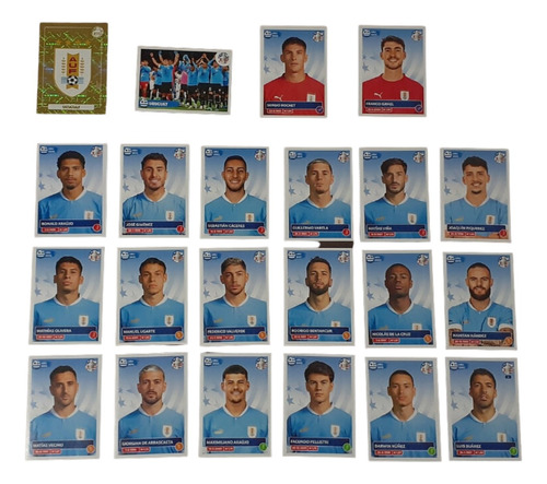 Figuritas Copa America Uruguay Completo 2024 Usa Luis Suarez