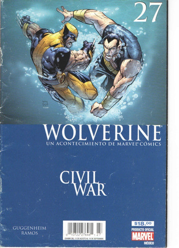Comic Marvel Wolverine Civil War 27 Español Televisa