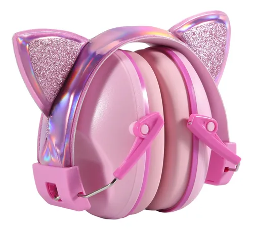 Protetores De Ouvido Infantis Cat Ears, Ajustáveis, Anti-ru