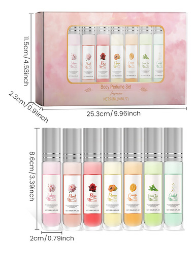 Set De Perfume Corporal, Perfume Fresco Y Duradero, Fresco Y