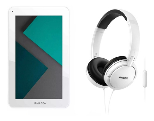 Tablet Philco 7  Tp7a4n + Auriculares Dj Philips De Regalo