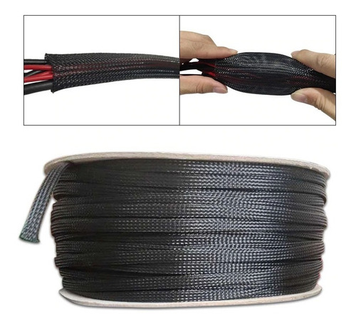 Malla De Protección Flexible 1 Metro 10mm De Diametro Color Negro