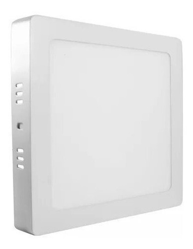 Luminaria Painel Quadrado De Sobrepor Led 12w Branca Bivolt