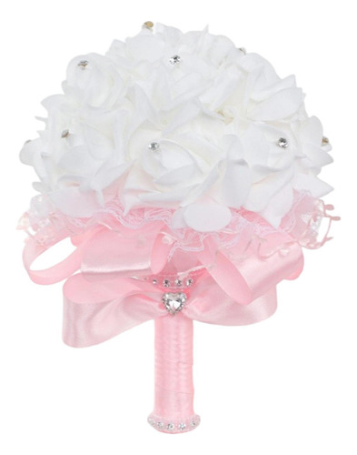 Ramo De Flores Artificiales Para Boda, Accesorios Para Rosa