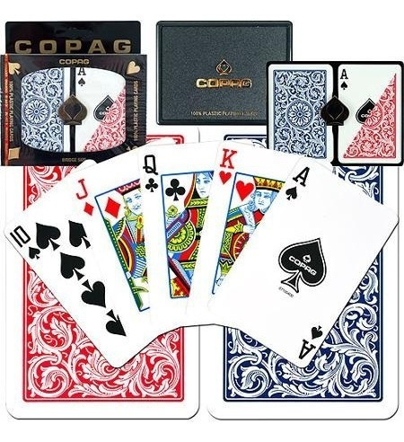 Cartas De Poker Copag Regular Index Rojo/azul Trademark