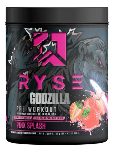 Pré Treino Godzilla 722g Ryse Supps Sabor Morango | Parcelamento