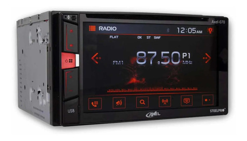 Imagen 3 de 6 de Autoestéreo Steelpro C/cd Axel-070 De 6.2 Bt Ios/android