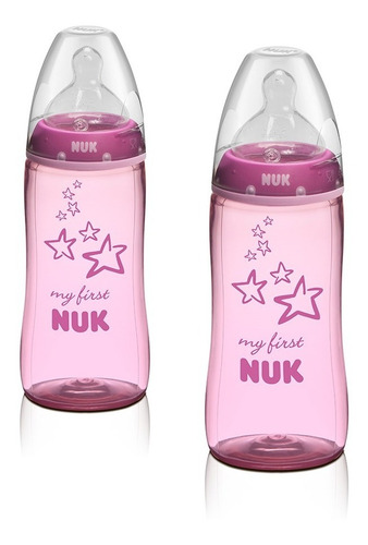 Imagen 2 de 2 de Tetero Classic Plus 10oz Rosa X2 Nuk- N10741689