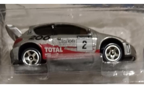 Peugeot 206 Wrc Plateado Total Clarion Escala 1/57 Majorette