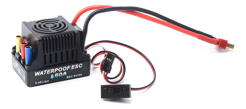 Controlador Esc 60a Bec T Speed 6v 2-4s, 5a, Enchufe Sin Esc