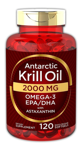 Antarctic Krill Oil 2000 Mg 120 Cap U.s.a , Aceite De Krill