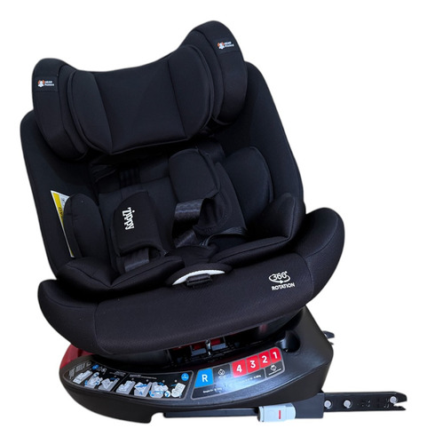 Cadeira Infantil P/ Carro Black C/isofix 0-36kg Zippy Toys Cor Preto SIPPY