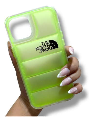Funda Case The North Face Mate Para Iphone 2 En 1 Fosforescente Iphone 16 Pro