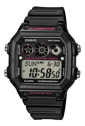 Reloj Hombre Casio Ae-1300wh-1a2 Negro Digital / Lhua Store