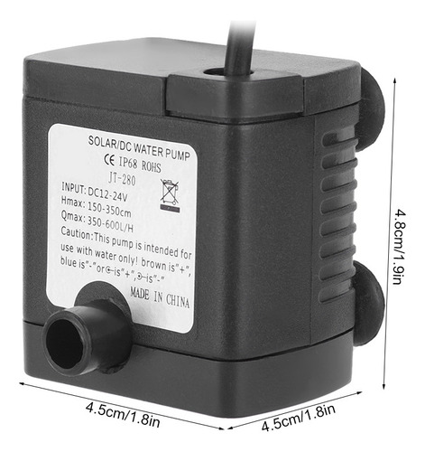 V Bomba De Agua Dc Solar Power Mini Bomba Sumergible Sin
