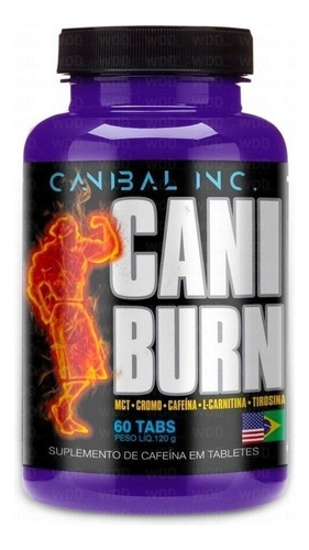 Caniburn 60 Tabletes - Termogênico - Canibal Inc Sabor Sem sabor