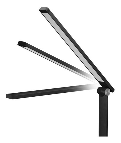 Lámpara Velador Dimeable Carga Inalambrica Pluton Macroled Color De La Estructura Negro