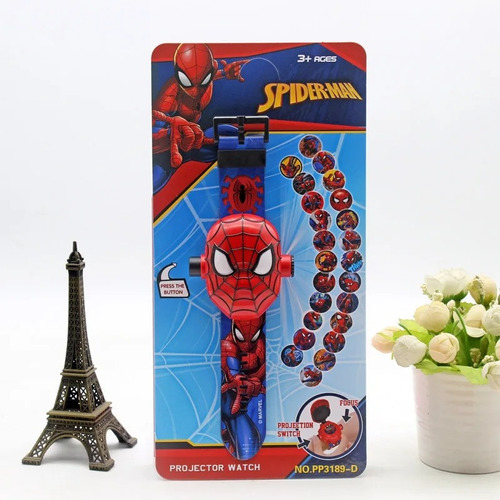 Reloj Proyector Imágenes Hombre Araña Spiderman