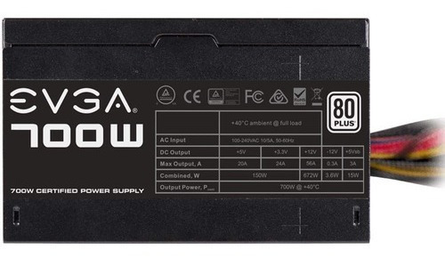 Fuente De Poder 700w Evga 80+ Plus Certificada White/ Boleta
