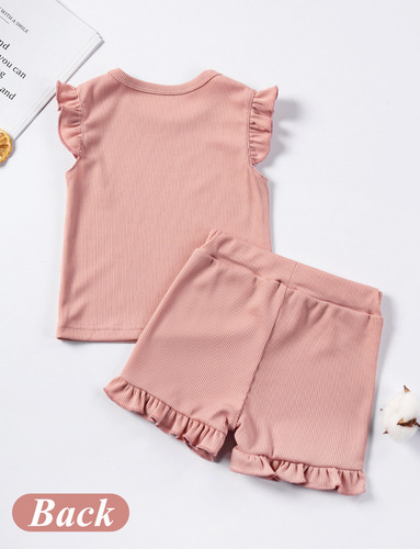 Conjunto De 2 Piezas De Ropa De Verano Para Niñas Pequeñas 1